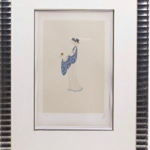 Erte “Lady With A White Rose” Serifraph